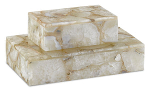 Benoit Small Box - Stunning Natural Agate Design for Elegant Storage, Perfect for Home Décor