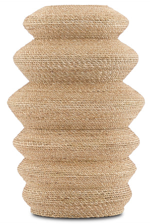 Kavala Rope Vessel - Handcrafted Natural Abacá Rope Sculpture for Ethnic Charm & Unique Décor