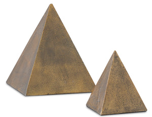 Mandir Brass Pyramid Set of 2