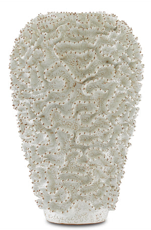 Swirl Large Vase - Handcrafted Black Terracotta Design Mimicking Cactus Shape for Art Deco Elegance