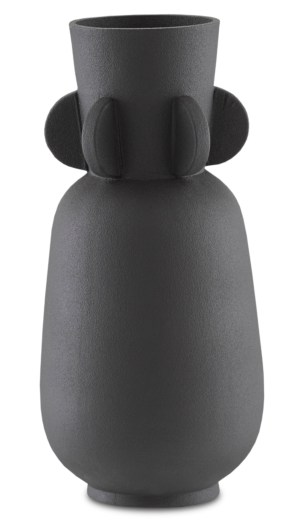 Happy 40 Wings Black Vase - Handcrafted Ceramic Art Decoratif Inspired Design for Elegant Spaces