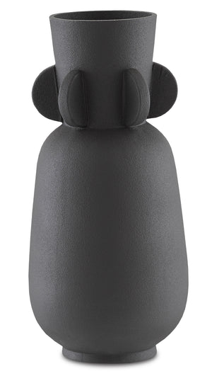 Happy 40 Wings Black Vase - Handcrafted Ceramic Art Decoratif Inspired Design for Elegant Spaces