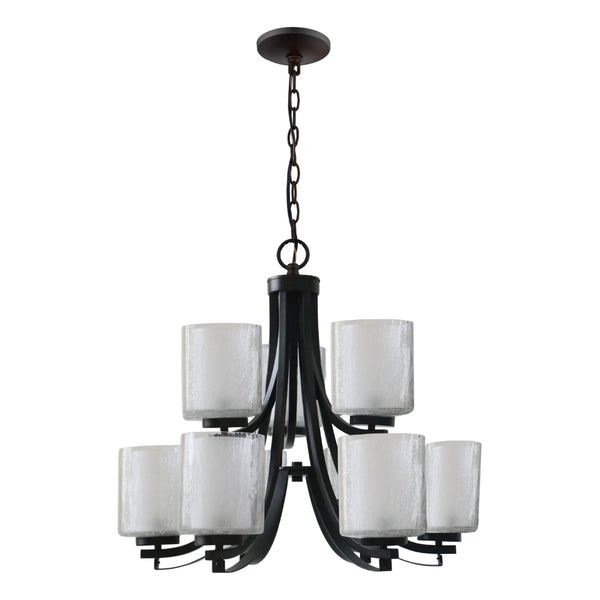 Yosemite Home Decor 9-Light Chandelier In Oil Rubbed Bronze Finish 120015925-YHD