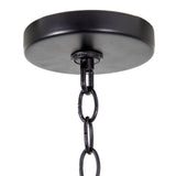 Yosemite Home Decor 6 Light Chandelier In Matte Black Finish 12002467-YHD