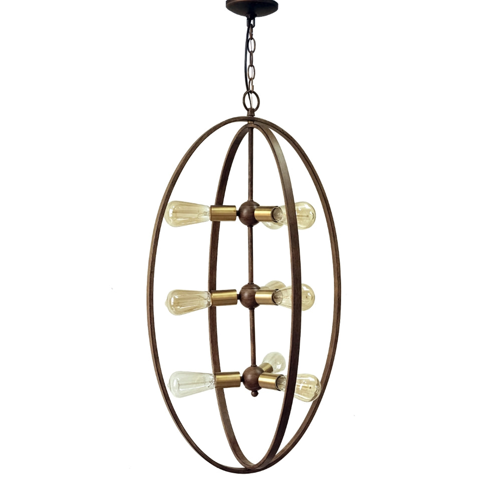 Yosemite Home Decor Taos Collection 9 Light Chandelier 1200281249-YHD