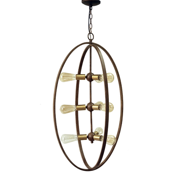 Yosemite Home Decor Taos Collection 9 Light Chandelier 1200281249-YHD