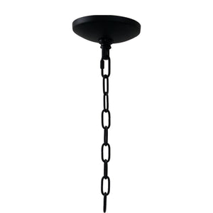 Yosemite Home Decor 6 Light Chandelier In Matte Black Finish 120030644-YHD