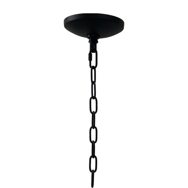 Yosemite Home Decor 6 Light Chandelier In Matte Black Finish 120030644-YHD