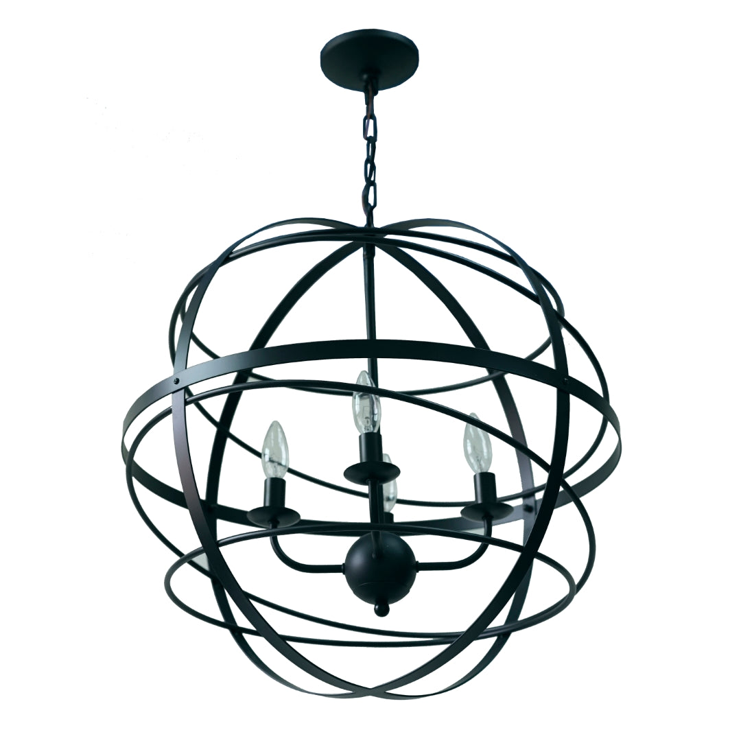 4 Light Orb Chandelier - Thumbnail 4