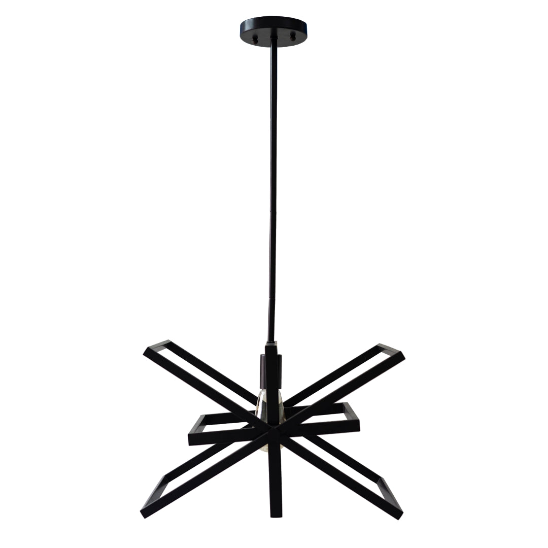 1 Light Pendant in Matte Black - Thumbnail 3