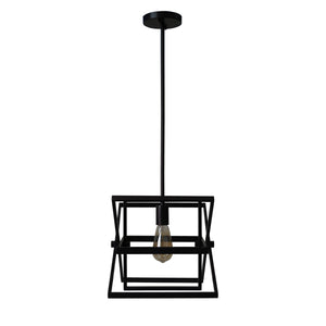 Yosemite Home Decor 1 Light Pendant In Matte Black Finish 120032312-YHD