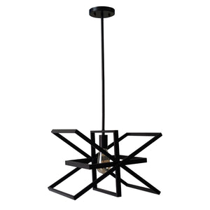 Yosemite Home Decor 1 Light Pendant In Matte Black Finish 120032312-YHD