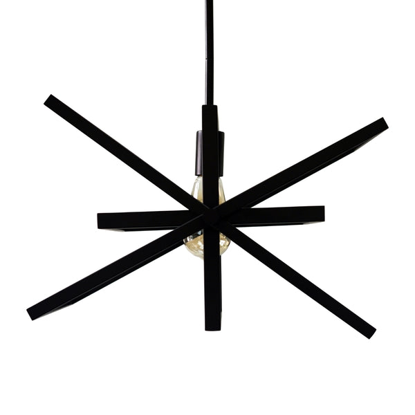Yosemite Home Decor 1 Light Pendant In Matte Black Finish 120032312-YHD