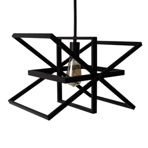 Yosemite Home Decor 1 Light Pendant In Matte Black Finish 120032312-YHD