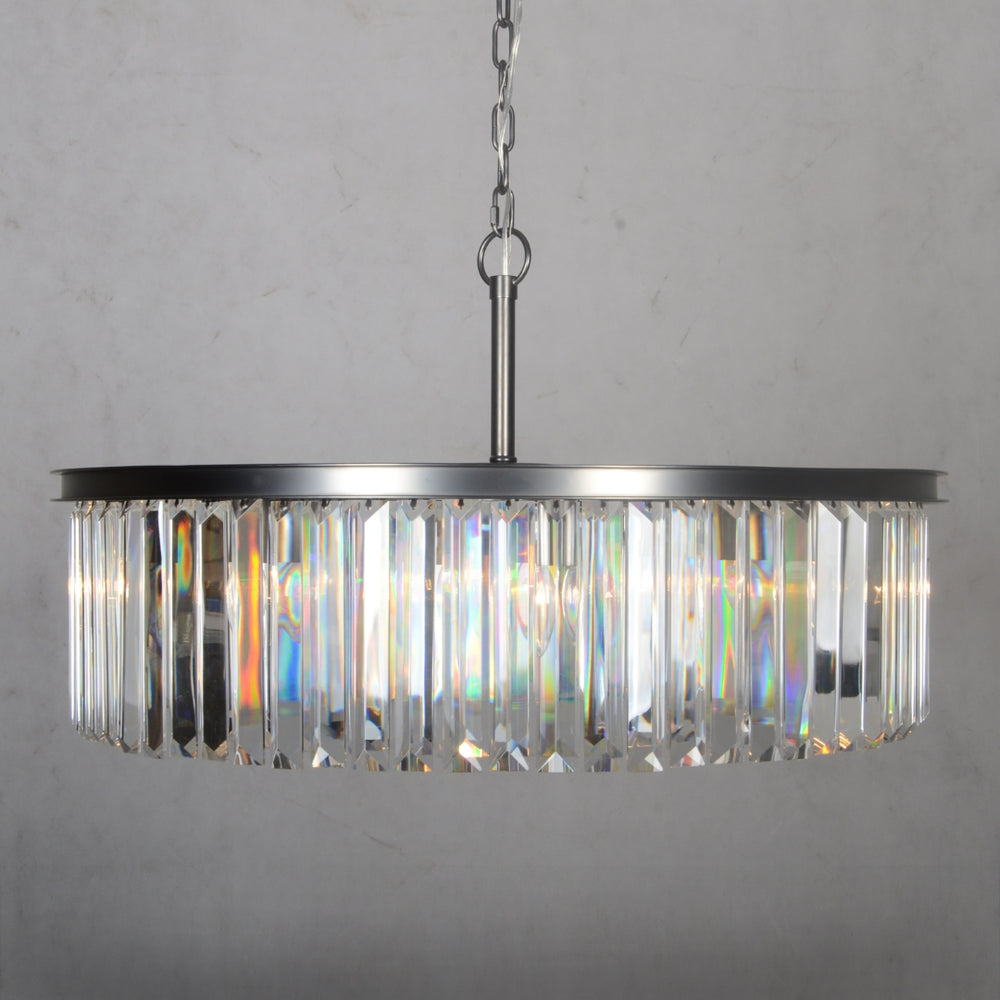 Yosemite Home Decor 8 Light Chandelier In Black Finish 12003787-YHD