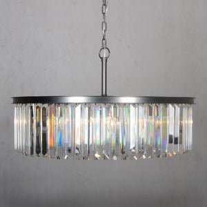 Yosemite Home Decor 8 Light Chandelier In Black Finish 12003787-YHD