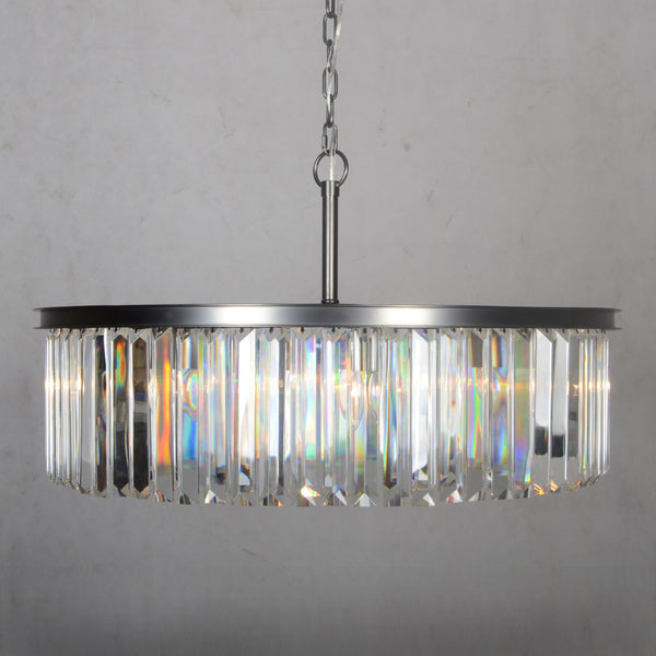 Yosemite Home Decor 8 Light Chandelier In Black Finish 12003787-YHD