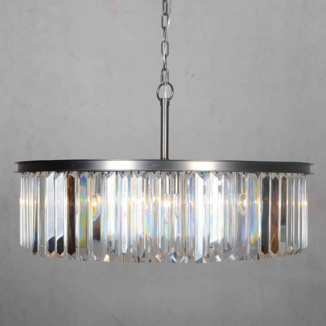 8-Light Chic Prism Chandelier