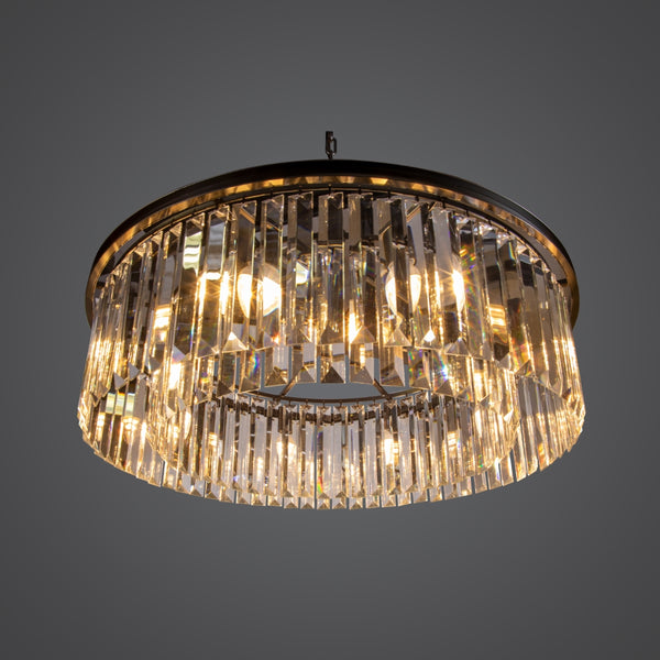 Yosemite Home Decor 8 Light Chandelier In Black Finish 12003787-YHD