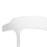 Baxton Studio Gould Modern Transtional White Plastic 4-Piece Dining Chair Set