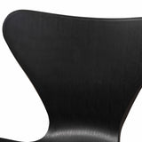 Jaden Modern and Contemporary Black Plastic and Black Metal 4-Piece Dining Chair Set