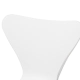 Jaden Modern and Contemporary White Plastic and Black Metal 4-Piece Dining Chair Set