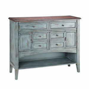 Hartford Chest - 6 Drawer Short Blue