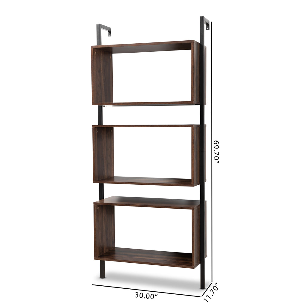Wood and Metal Shelf - 3 Tier - Narrow