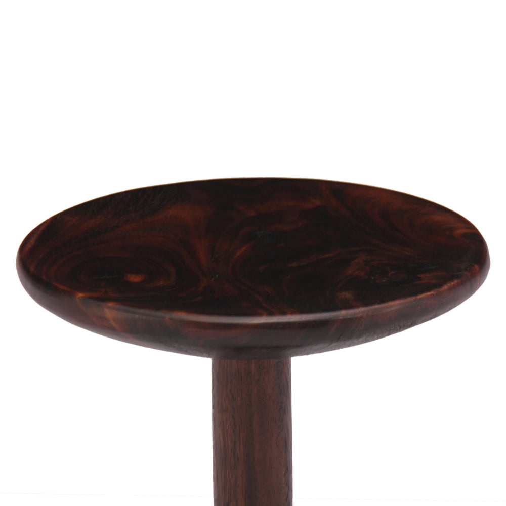New Pacific Direct Kawhi Trembesi Small End Table Dark Brown with Dark Brown Leg Finish 1210022-DB-NPD