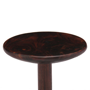 New Pacific Direct Kawhi Trembesi Small End Table Dark Brown with Dark Brown Leg Finish 1210022-DB-NPD