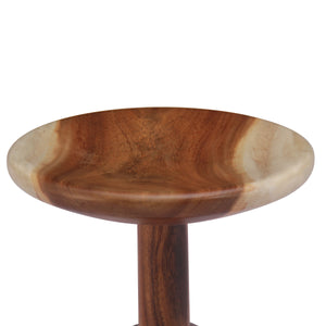 New Pacific Direct Kawhi Trembesi Small End Table Natural with Natural Leg Finish 1210022-N-NPD