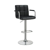 Contemporary Adjustable Height Bar Stool and Chrome
