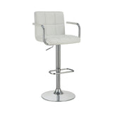 Contemporary Adjustable Height Bar Stool and Chrome