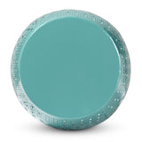 Baxton Studio Lavinia Modern and Contemporary Teal Finished Metal Outdoor Side Table