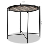 Ivana Modern and Contemporary Black Finished Metal Plant Stand