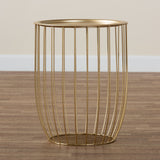 Mabon Modern and Contemporary Gold Finished Metal End Table