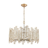 Equilibrium 24'' Wide 6-Light Chandelier - Polished Nickel