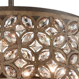 Rosslyn 22'' Wide 6-Light Chandelier - Mocha