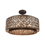 Rosslyn 22'' Wide 6-Light Chandelier - Mocha