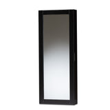 Pontus Modern and Contemporary Finished Wood Wall-Mountable Jewelry Armoire with Mirror