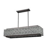 Rosslyn 40'' Wide 8-Light Linear Chandelier - Weathered Zinc