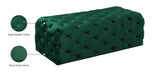 Casey Velvet / Engineered Wood / Foam Contemporary Green Velvet Ottoman/Bench - 52" W x 22.5" D x 18" H