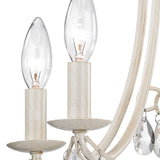 Mini Victorian 14'' Wide 5-Light Chandelier - Antique Cream