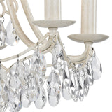 Mini Victorian 14'' Wide 5-Light Chandelier - Antique Cream