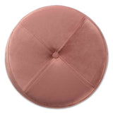 Malina Contemporary Glam and Luxe Pink Velvet Fabric Upholstered and Gold Finished Metal Storage Ottoman