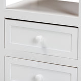 Karsen Modern and Contemporary White Finished Wood 2-Drawer Nightstand