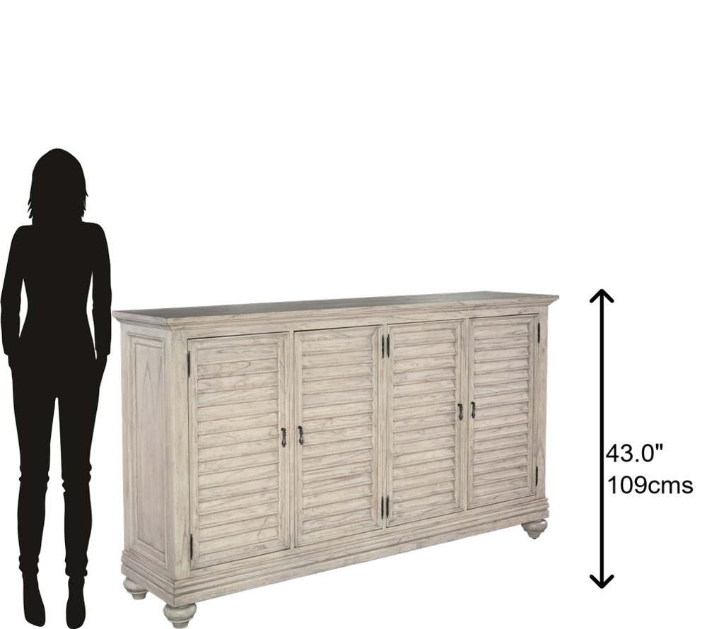 Hekman Furniture 12250LN Louvered Door Entertainmnt Center 12250LN