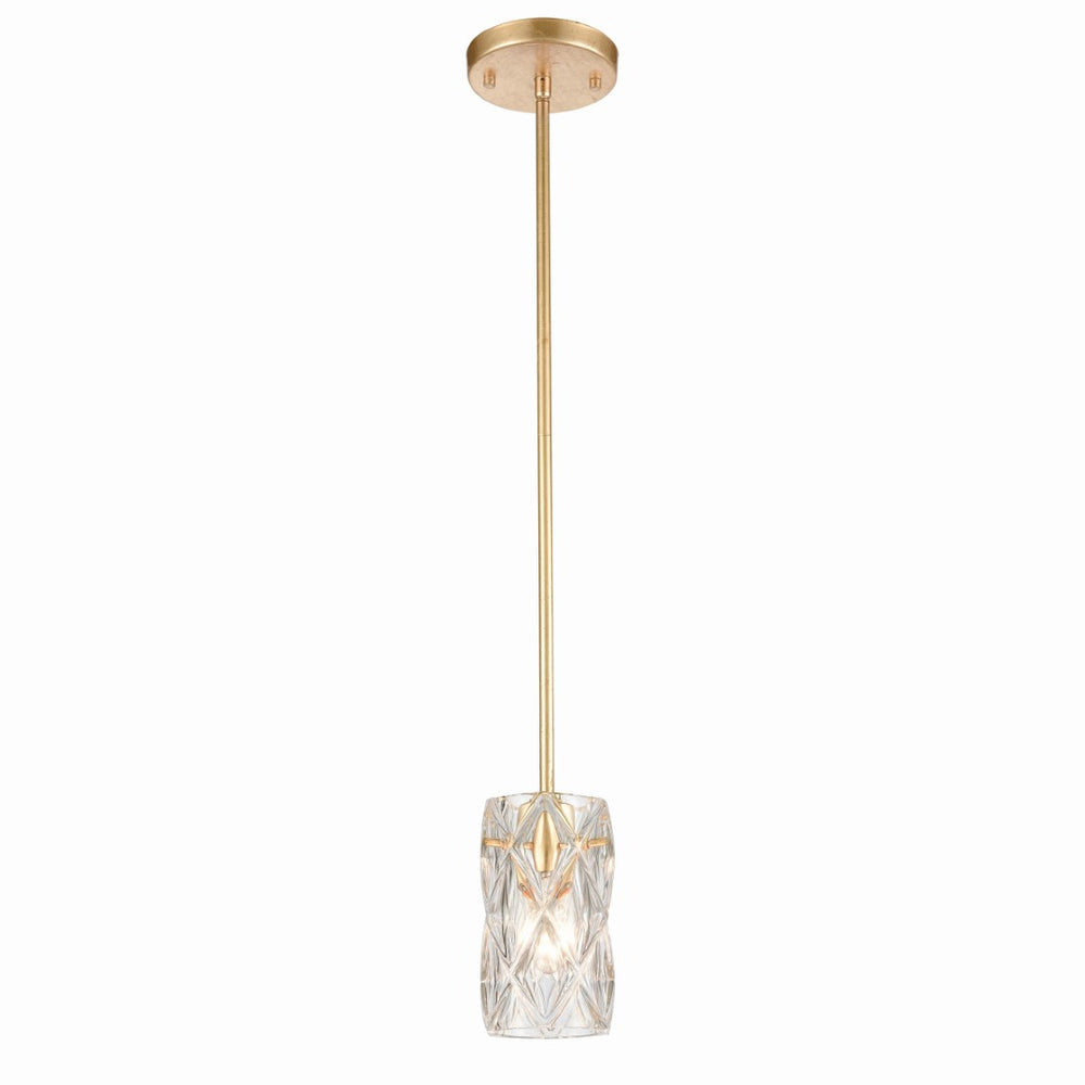 Jenning 4'' Wide 1-Light Mini Pendant - Parisian Gold Leaf