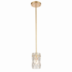 Jenning 4'' Wide 1-Light Mini Pendant - Parisian Gold Leaf