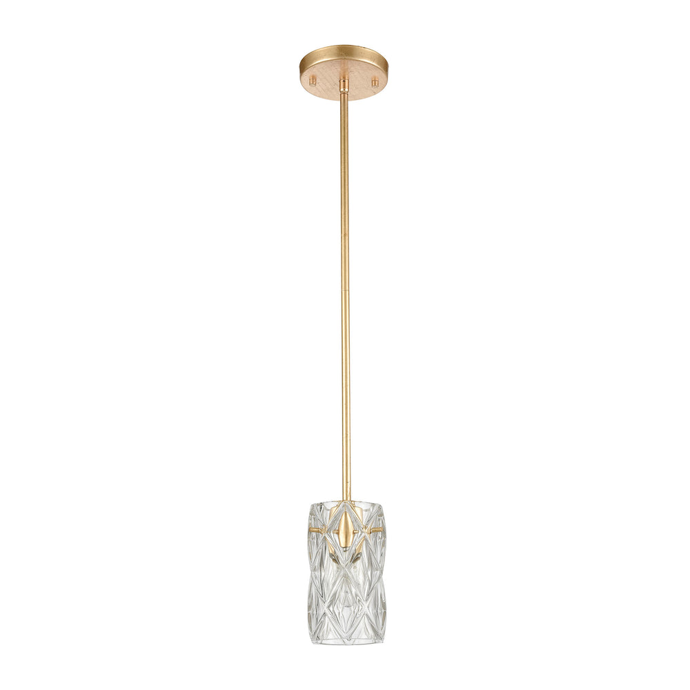 Jenning 4'' Wide 1-Light Mini Pendant - Parisian Gold Leaf